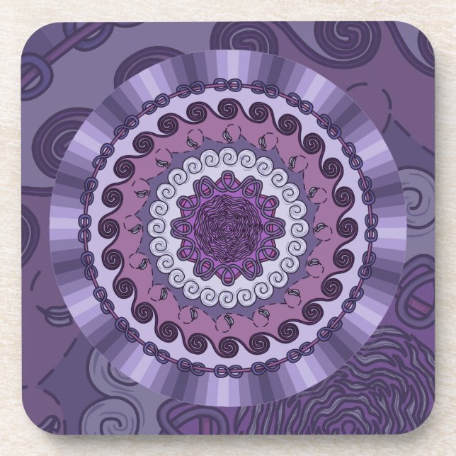 Posavasos La montaña rusa Wind Mandala Square (Frente)