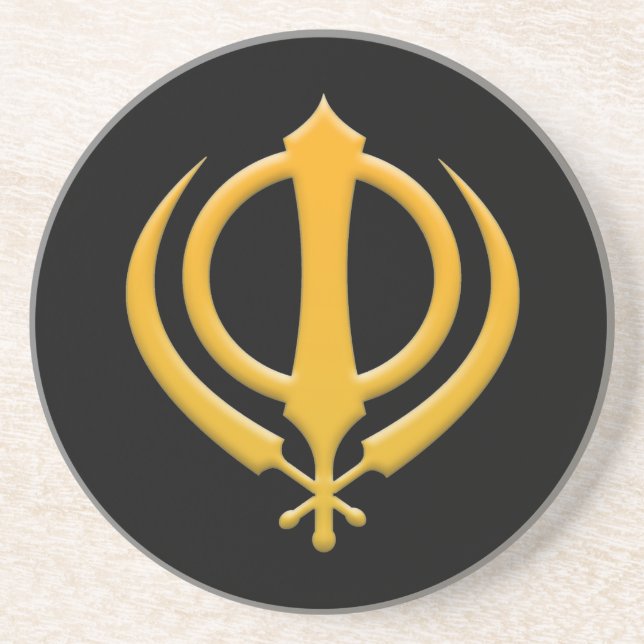 Posavasos La montaña sikh Khanda (Frente)