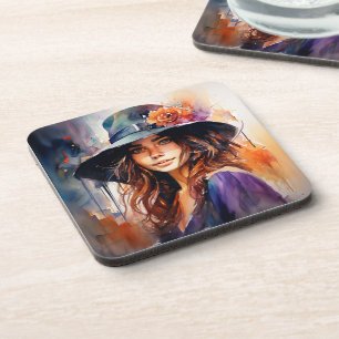 Posavasos La mujer en el Gorra: Retrato de la gracia salvaje