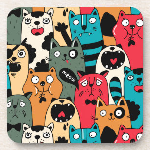 Posavasos La multitud de gatos