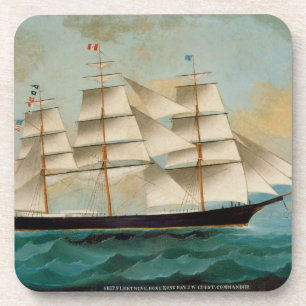 Posavasos La nave Fleetwing, bahía de Hong Kong