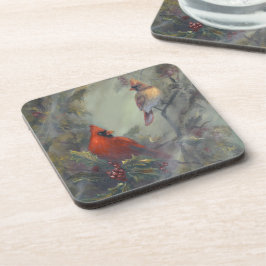 Posavasos "La Navidad está llegando" Cardenal