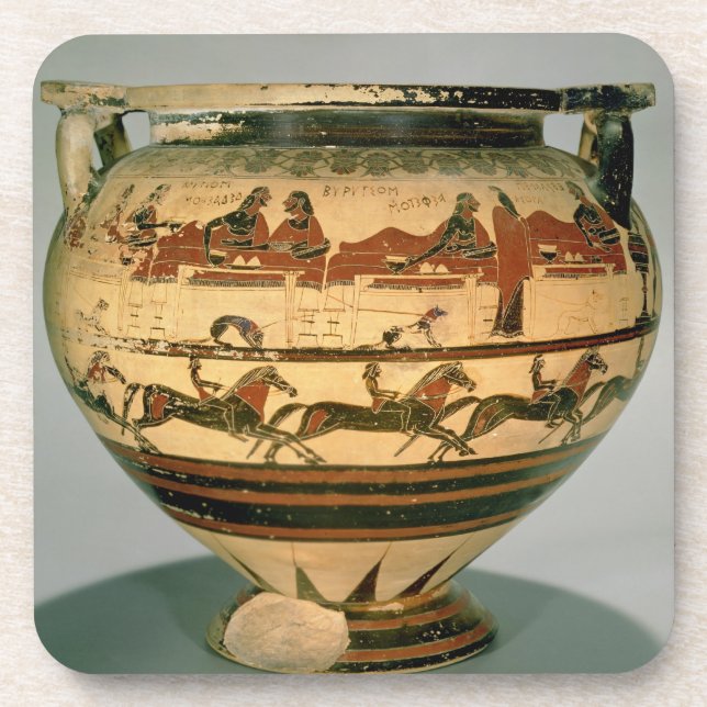 Posavasos La negro-figura temprana columna-krater del (Frente)