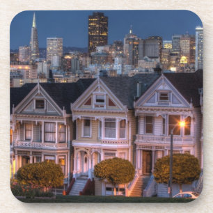 Posavasos La opinión de la noche "pintó de las casas de la