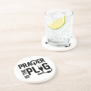 Posavasos La oración es la montaña rusa de arenisca Plug