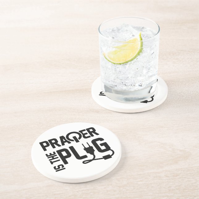 Posavasos La oración es la montaña rusa de arenisca Plug (Lado)