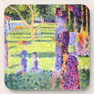 Posavasos La Pareja de Georges Seurat, Pointillismo Vintage