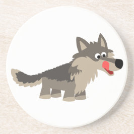 Posavasos La Personalizado educada Hungry Wolf Coaster