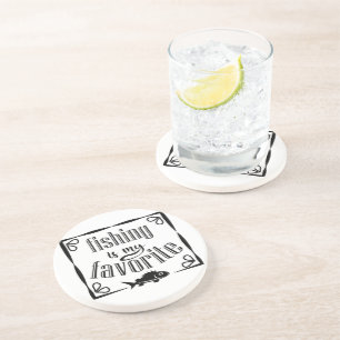 Posavasos La pesca es mi cita favorita