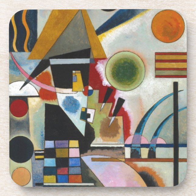 Posavasos La pintura abstracta de Kandinsky se balancea (Frente)