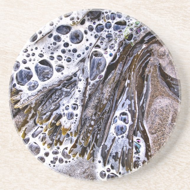 POSAVASOS LA PLAYA, LAS ALGAS, EL AGUA Y LA ARENA (Frente)