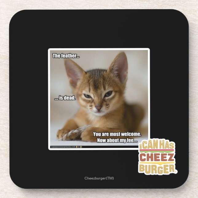 Posavasos La pluma es muerta (Frente)