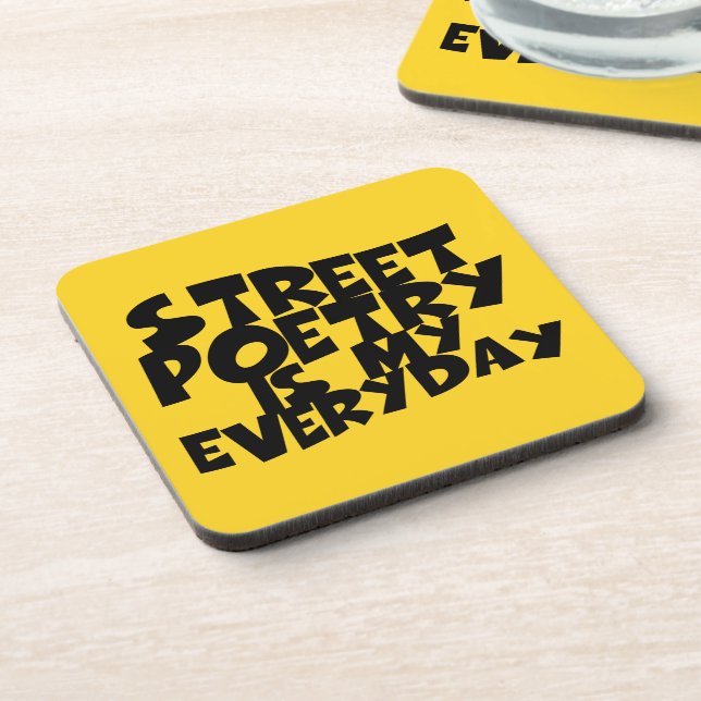 Posavasos La poesía callejera es mi día a día (Lado Izquierdo)