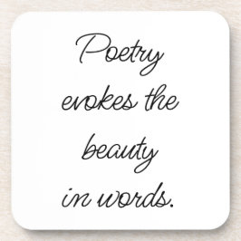 Posavasos La poesía evoca la dura montaña rusa del plástico