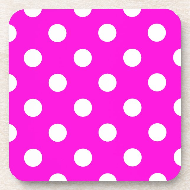 Posavasos La polka hace magenta #FF00DC (Frente)