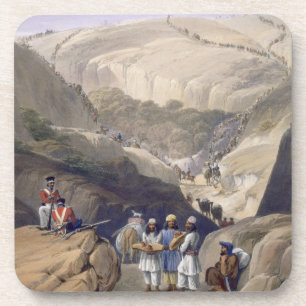 Posavasos La primera pendiente a través del paso de Koojah,