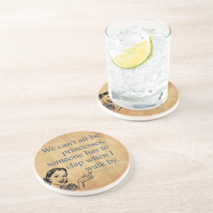 Posavasos La princesa de SlipperyJoe aplaude caminar diverti