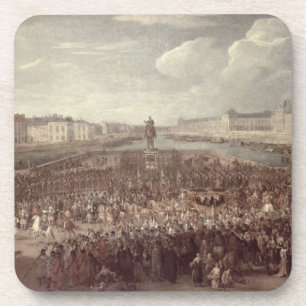 Posavasos La procesión de Louis XIV (1638-1715) a través del