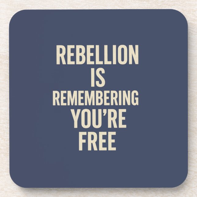 Posavasos La rebelión recuerda que eres libre (Frente)