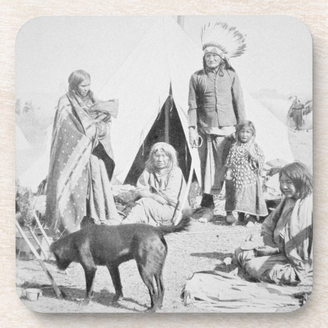 Posavasos La reserva de Siux en el pino Ridge, Dakota del (Frente)