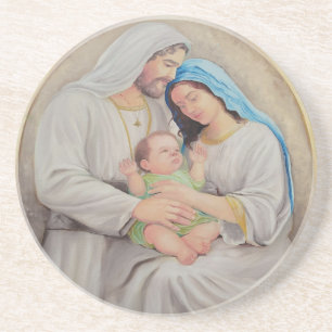 Posavasos La Sagrada Familia: Retrato de Amor Divino