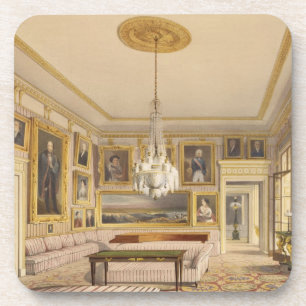 Posavasos La sala de estar rayada, casa de Apsley, 1853