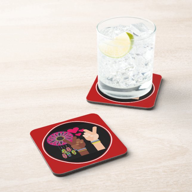 Posavasos La serpiente de Bebidas de Paz (Lado Derecho)