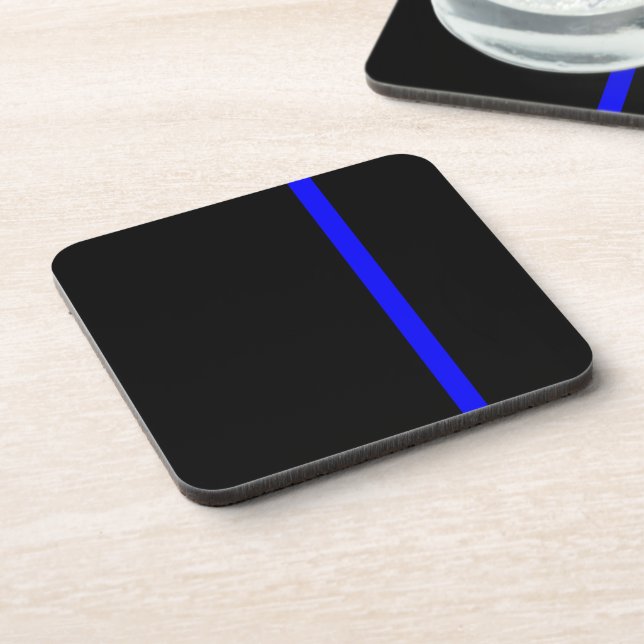 Posavasos La simbólica delgada línea azul vertical (Lado Izquierdo)