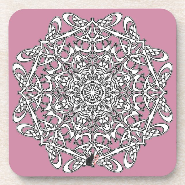 Posavasos La tenaz montaña rusa de los glifos octa (Frente)