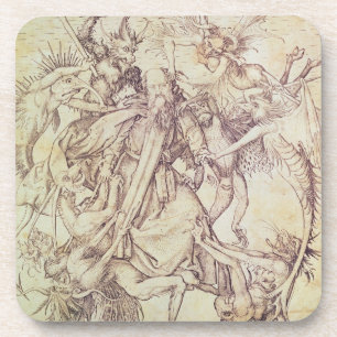 Posavasos La tentación de St Anthony (grabado)