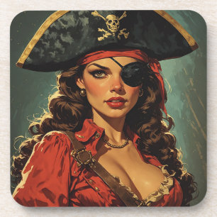 Posavasos La Tentadora Pirata Escarlata