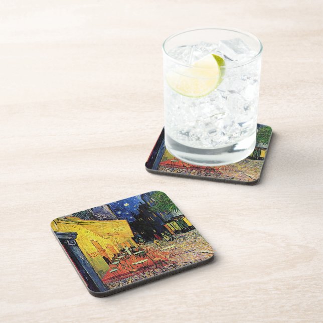 Posavasos la terraza de la cafetería en el Place du forum, A (Lado Derecho)