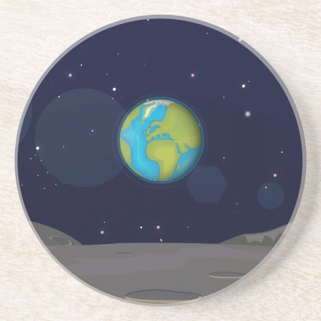 Posavasos La Tierra desde la Luna (Frente)