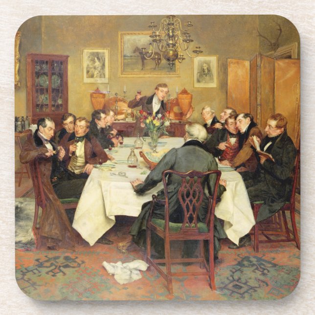 Posavasos La tostada "amores y esposas" del Bagman (aceite (Frente)