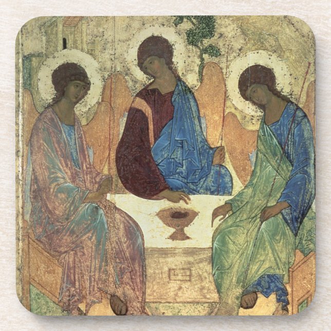 Posavasos La trinidad santa, 1420s (tempera en el panel) (Frente)