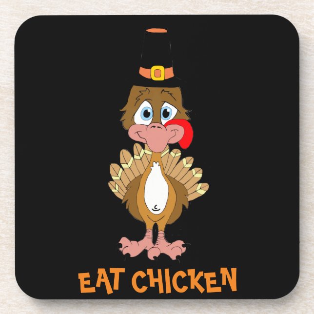 Posavasos La Turquía del Acción de Gracias cómica (Frente)