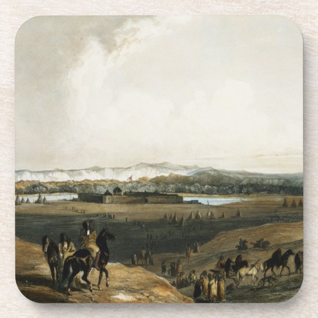 Posavasos La unión del fuerte en el Missouri, platea 28 del (Frente)