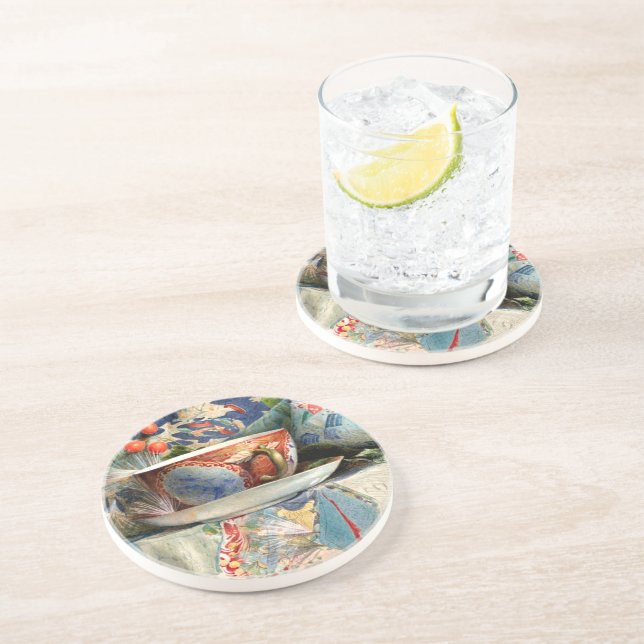 Posavasos La vida con el té en la Copa de Samuel Colman (Lado)