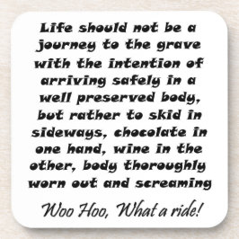 Posavasos La vida divertida de los regalos no debe ser un