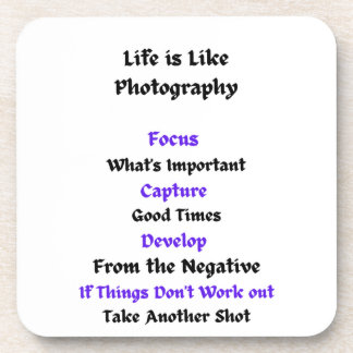 Posavasos La vida es como la fotografía