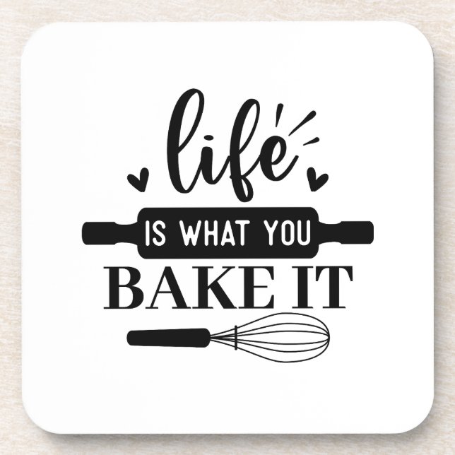 Posavasos La vida es lo que haces (Frente)