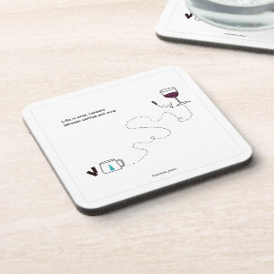 Posavasos La vida es lo que pasa con las montañas