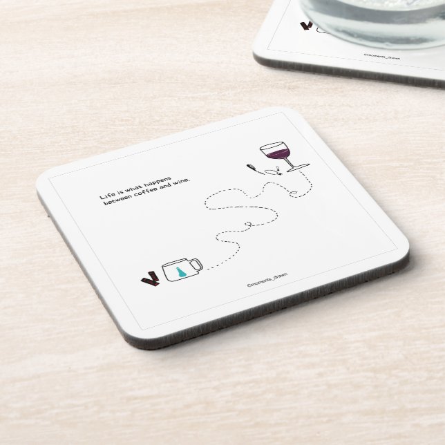 Posavasos La vida es lo que pasa con las montañas (Lado Izquierdo)