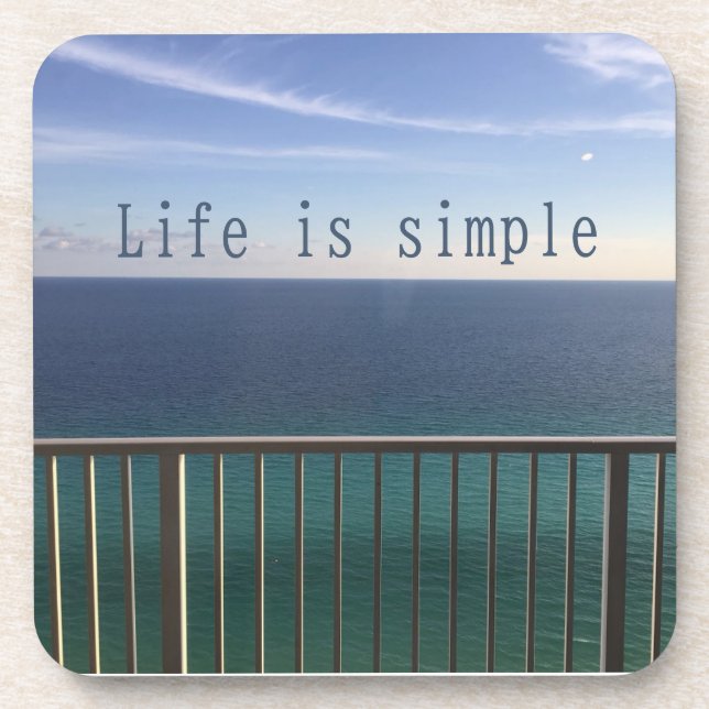 Posavasos La vida es simple (Frente)