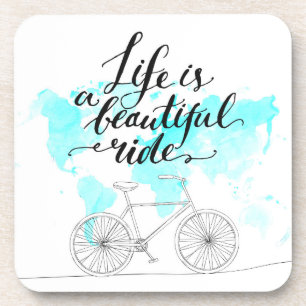 Posavasos La vida es un azul hermoso del paseo