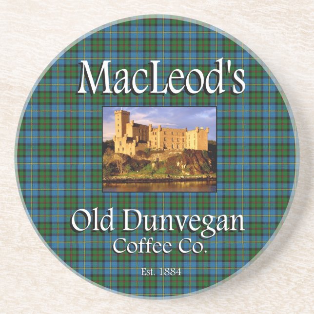Posavasos La vieja empresa de café Dunvegan de MacLeod (Frente)