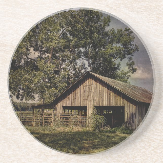 Posavasos La vieja montaña rusa de graneros de Georgia del S (Frente)