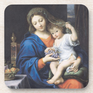 Posavasos La Virgen de las uvas, 1640-50