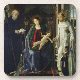 Posavasos La Virgen y el niño (aceite)