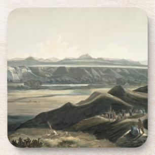 Posavasos La vista de las montañas rocosas, platea 44 de